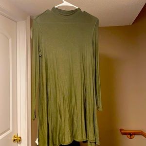 Long sleeve swing dress